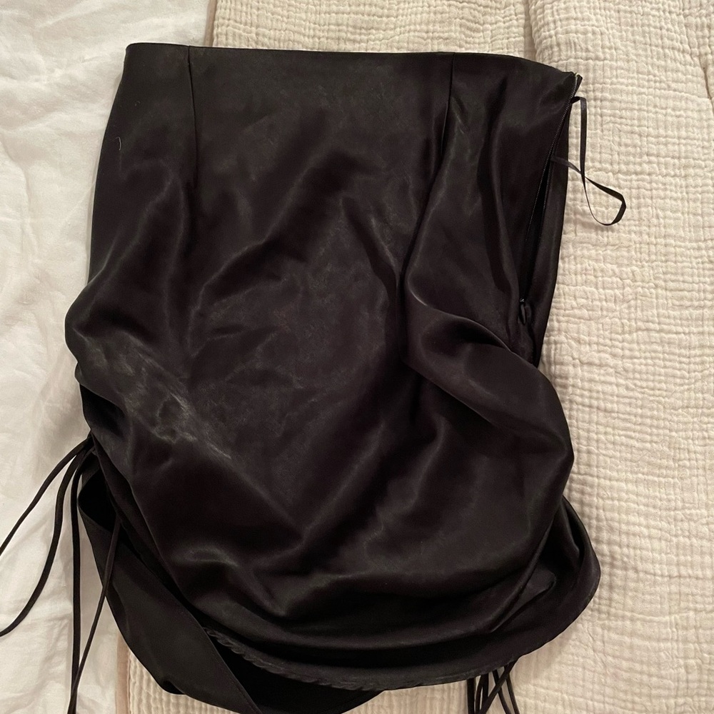 Tiger Mist Black Ruched Skirt